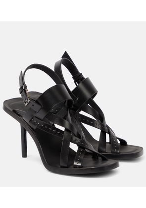 Max Mara Seamhighsan 90 leather sandals