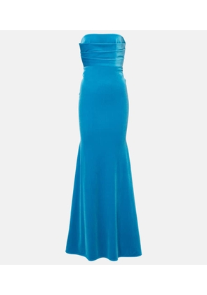 Alex Perry Draped velvet gown