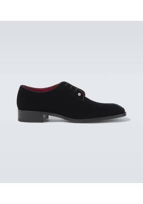 Christian Louboutin Chambeliss velvet Derby shoes