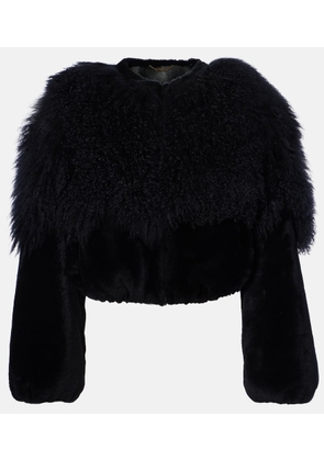 Chloe Cropped shearling blouson