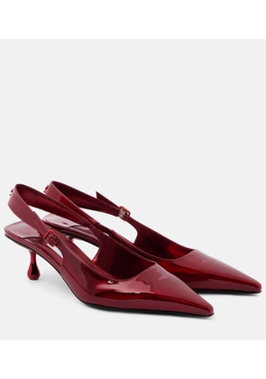 Jimmy Choo Amel 50 patent leather slingback pumps