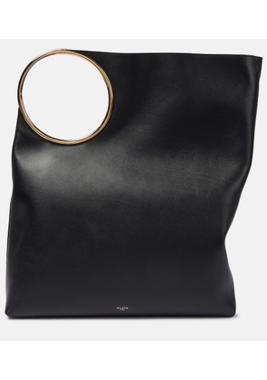Alaia Ring XL leather tote bag