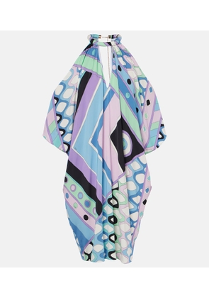 Pucci Vivara-print jersey satin kaftan
