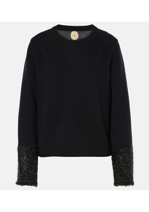Jardin des Orangers Lame-trimmed sweater