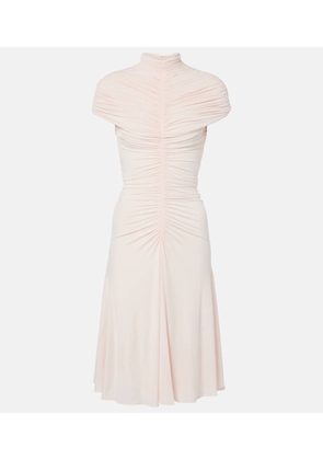 Alaia Ruched jersey midi dress
