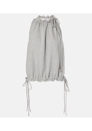 The Attico Cotton halterneck top