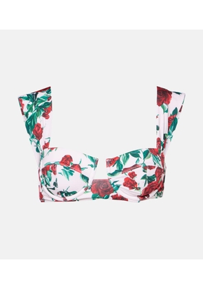 Alexandra Miro Donna floral bikini top