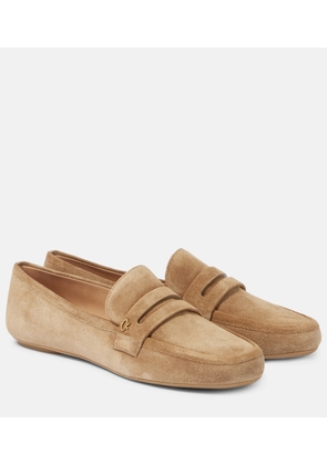 Gianvito Rossi Giorgia suede penny loafers