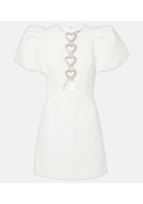 Rebecca Vallance Alicia embellished crepe minidress