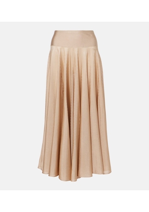Alaia Pleated maxi skirt