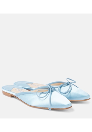 Manolo Blahnik Ballerimu satin mules