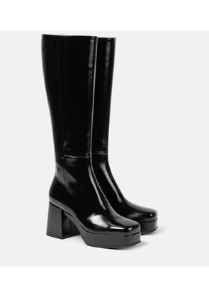 Gianvito Rossi Leather platform boots