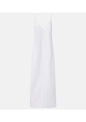 Khaite Tulula silk poplin slip dress