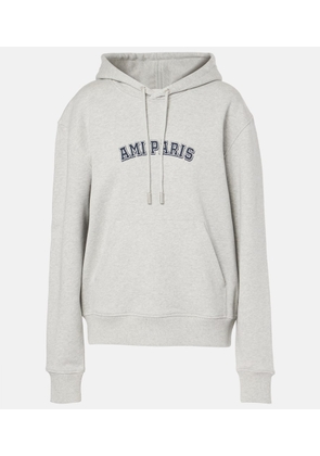 Ami Paris Logo cotton jersey hoodie