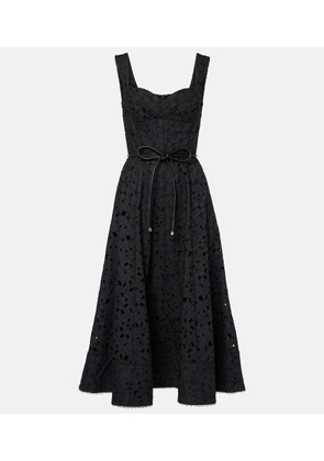 Rebecca Vallance Kitsu broderie anglaise midi dress