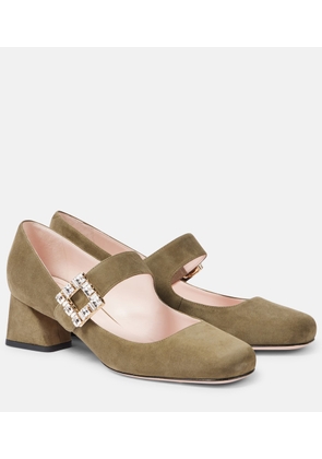 Roger Vivier Tres Vivier 45 suede pumps