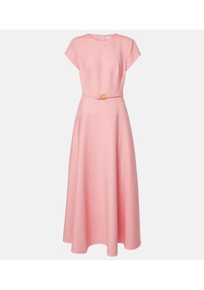 Oscar de la Renta Wool-blend midi dress
