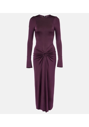 Victoria Beckham Gathered jersey midi dress