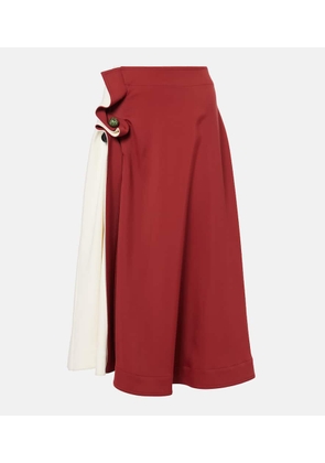 Bottega Veneta Intrecciato midi skirt