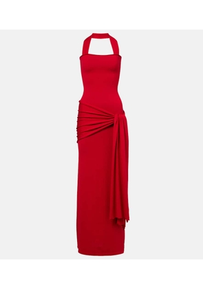 Aya Muse Knitted silk and cotton maxi dress