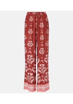 Adriana Degreas Printed wide-leg pants