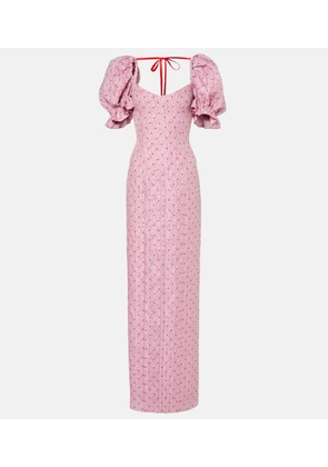 Markarian Raffaella balloon-sleeve maxi dress