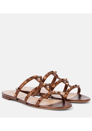 Valentino Garavani Rockstud metallic leather sandals