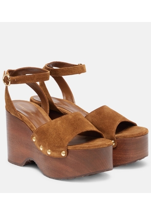 Gianvito Rossi Suede platform sandals