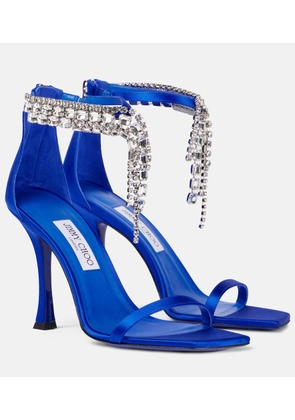 Jimmy Choo Verity 100 embellished satin sandals