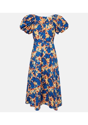 Ulla Johnson Imara floral cotton poplin midi dress