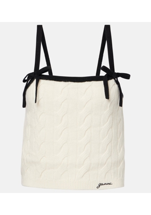 Ganni Wool and cashmere top
