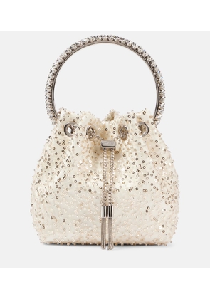 Jimmy Choo Bon Bon embellished bucket bag