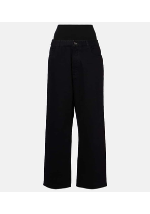 Alaia High-rise straight jeans