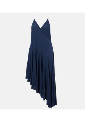 Alaia Asymmetric jersey slip dress