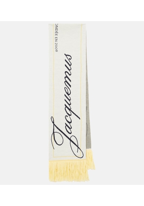 Jacquemus Liga logo wool scarf