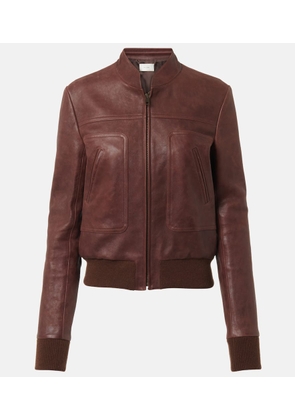 The Row Bader leather jacket