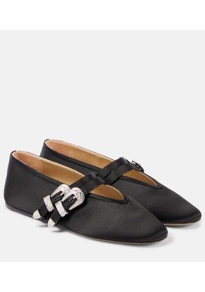 Le Monde Beryl Claudia satin Mary Jane flats