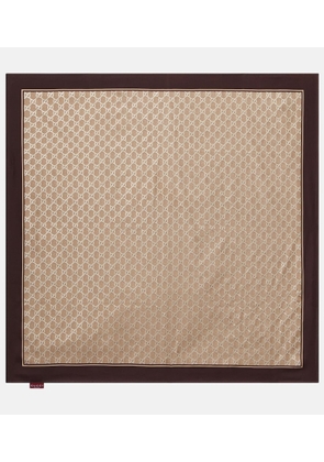 Gucci GG silk twill scarf