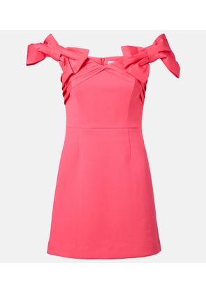 Rebecca Vallance Bow-detail crepe minidress
