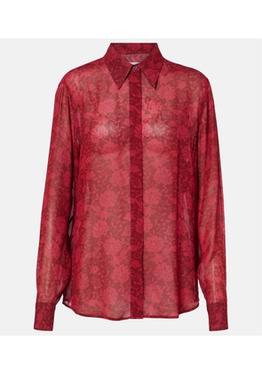 Dries Van Noten Floral jacquard shirt