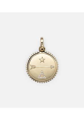 FoundRae Dream Medium 18kt gold pendant with diamonds