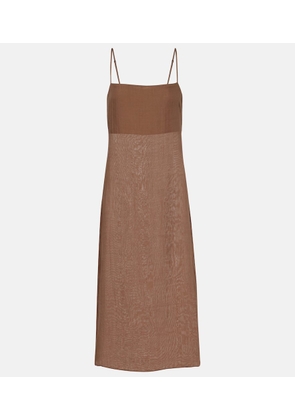 Leset Niko ramie midi dress