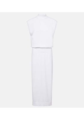 Alaia Column cotton midi dress