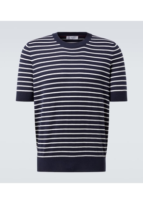 Brunello Cucinelli Striped cotton jersey T-shirt