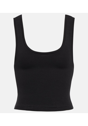 Wardrobe.NYC Ribbed-knit cotton-blend tank top