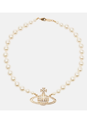 Vivienne Westwood Bas Relief Orb faux pearl choker