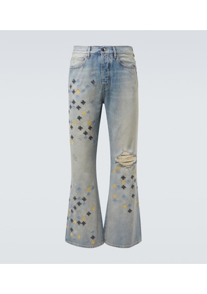 Amiri Ma Quad embroidered flared jeans