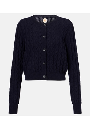Jardin des Orangers Cable-knit wool and cashmere cardigan