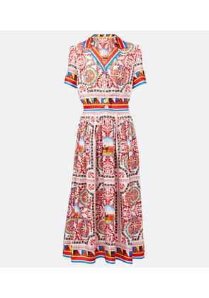 Dolce&Gabbana Printed silk midi dress