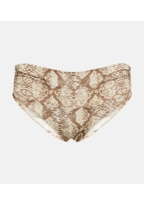 Melissa Odabash Bel Air snake-print bikini bottoms
